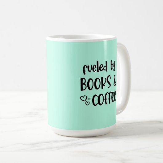 Mug Fueled by Books (Devant droit)