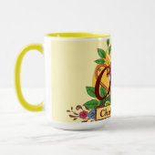 Mug Fueled By Chai & Tawakkul | Floral Islamic Teapot  (Gauche)