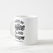 Mug Fueled by Coffee and Sarcasm" Gift for Caffeine  (Devant gauche)