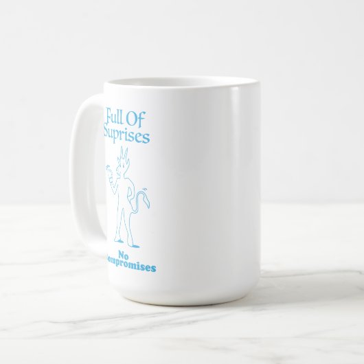 Mug "Full of Suprises, No Compromises" By Billy Swag (Devant gauche)