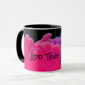 Mug Fumée numérique rose et violet (Devant gauche)