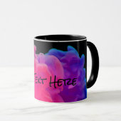 Mug Fumée numérique rose et violet (Devant droit)