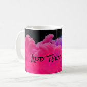 Mug Fumée numérique rose et violet (Devant gauche)