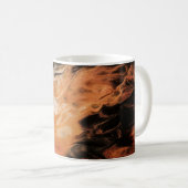 Mug Fumée orange et blanche (Devant droit)