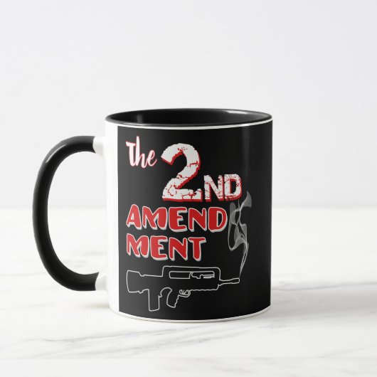Mug Fumer une arme - 2ème amendement muet (Gauche)