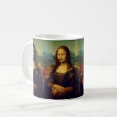 Mug Fumeur de cigares Funny Mona Lisa Fumer (Devant gauche)