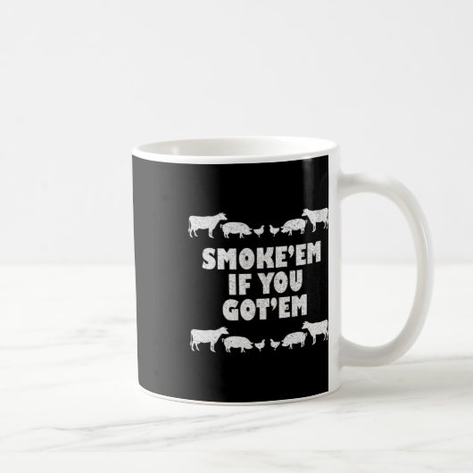 Mug Fumez-moi si vous m'avez Rbeque Pitmaster Bbq Pit (Droite)