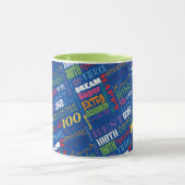 Mug Fun 100e fête d'anniversaire Monogramme personnali (Centre)