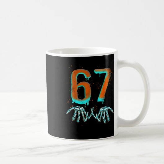 Mug Fun 67 Meme Halloween Skeleton  (Droite)