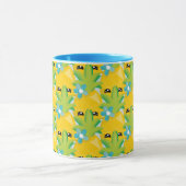 Mug Fun Ananas Flower Blue (Centre)