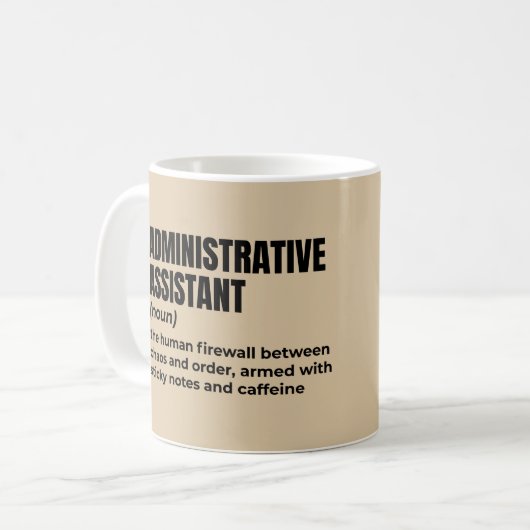 Mug Fun Assistant administratif Définition (Devant gauche)