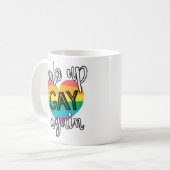 Mug Fun auto-ironique lgbt pride réveillé gay à nouvea (Devant gauche)
