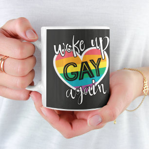Mug Fun auto-ironique lgbtq fierté réveillé gay à nouv
