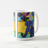 Mug Fun Baby Elephant - Quilt Like Design (Devant droit)