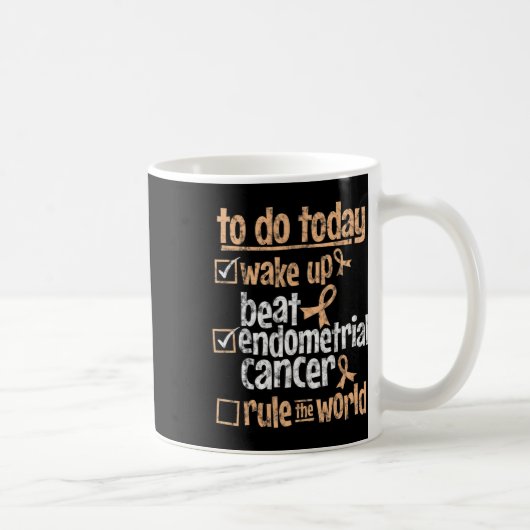 Mug Fun Beat Endometrial Cancer Dirige Le Monde Surviv (Droite)