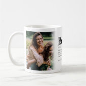 Mug Fun Bestie Définition Meilleur Ami Photo (Gauche)