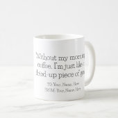 Mug FUN BLACK & WHITE freehand drawing original (Devant droit)