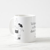 Mug FUN BLACK & WHITE freehand drawing original (Devant gauche)