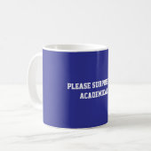 Mug Fun Blue Sarcastic quote for teachers (Devant gauche)