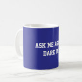 Mug Fun Blue Sarcastic Quote Teacher (Devant gauche)