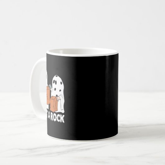 Mug Fun Boo Ghost Effrayant J'Ai Une Halloween Rock (Devant gauche)