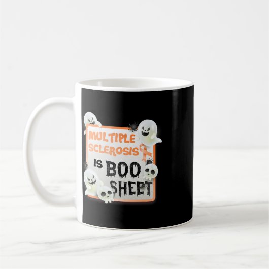 Mug Fun Boo Halloween Ghost Ms Multiple Sclerose (Gauche)