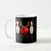 Mug Fun Bowling Noël Noël Chapeau Noël Lumières Cadeau (Gauche)