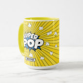 Mug Fun Bright Cute SUPER POP! Comic Book Pop Art Pun (Devant gauche)