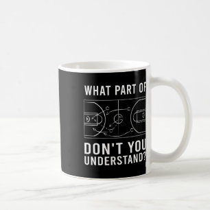 Mug Fun Bysketbyll Coach Pour Hommes Femmes Diagramme