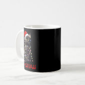 Mug Fun Chat Noir Joyeux Bisous Noël Pyjama Noël (Devant gauche)