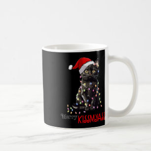 Mug Fun Chat Noir Joyeux Bisous Noël Pyjama Noël