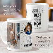 Mug Fun Cheval Maman Pensé Bulle N'Importe Quel Animal