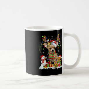 Mug Fun Chihuahua Noël Chien moche Santa Hat Lumières