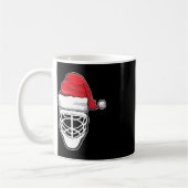 Mug Fun Christmas Hockey Goalie Masque Santa Hat Xmas  (Gauche)