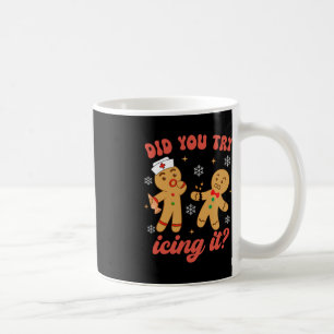 Mug Fun Christmas Nurse Gingerbread Homme Avez-Vous Es