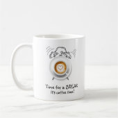 Mug Fun Coffee Heure Ligne Dessin Musique (Gauche)
