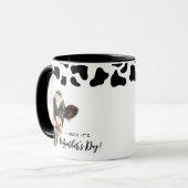 Mug Fun Cow 'I Herd It's Moother's Day' Maman (Devant gauche)