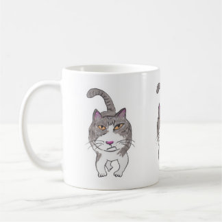Mug Fun Crank Kitty Animal Doodé Art Design