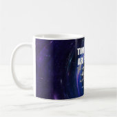 Mug Fun Custom TIME AND SPACE science de famille citat (Gauche)