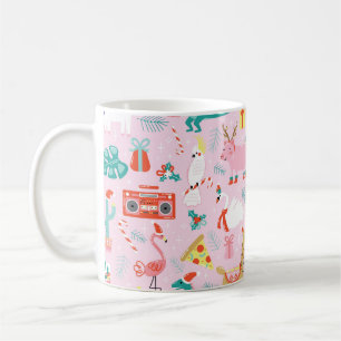 Mug Fun de Noël : Animal Motif sans Seamless.