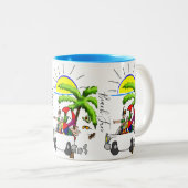 Mug Fun de plage (Devant droit)