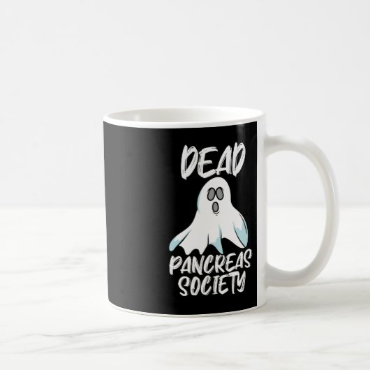 Mug Fun Dead Pancreas Society T1D T2D Design (Droite)