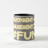 Mug "FUN EQUATION" Mignonne Expression Design. Command (Centre)