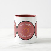 Mug Fun Facts du doigt moyen Je ne m'en fiche pas Funn (Centre)