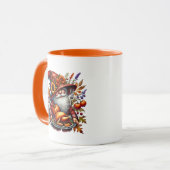Mug Fun Fall gnome saisonnier ajouter monogramme (Devant gauche)