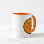 Mug Fun Fall gnome saisonnier ajouter monogramme (Devant droit)