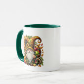 Mug Fun Fall gnome saisonnier ajouter monogramme Thank (Devant gauche)