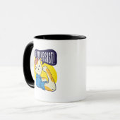 Mug Fun Feminist Rose Riveter CAT PERSIST résister (Devant gauche)