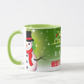 Mug Fun Festin meilleur patron jamais avec Snowman Noë (Gauche)