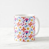 Mug Fun Fiesta Floral Customisé initial (Devant droit)